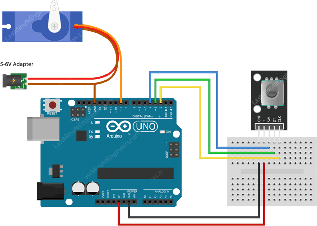 wiring-for-controlling-servo-motor-with-rotary-encoder