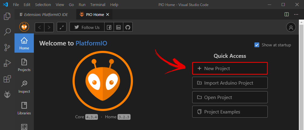 platformio-create-new-project