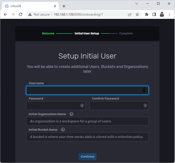 setup-initial-user-influxdb